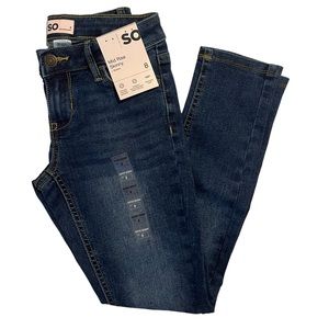 So Mid Rise Skinny + Stretch Jeans for girls.